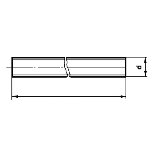 Helgjenget stang MFT MHGS 8.8 FZV 1 m