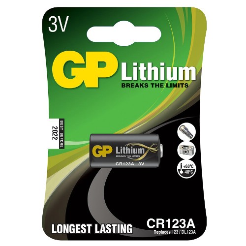 Litiumbatteri GP 3 V CR123A
