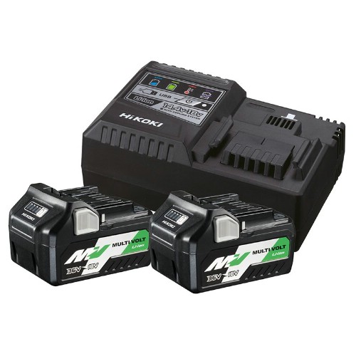 Lader- og batteripakke HIKOKI 2x36 V MultiVolt