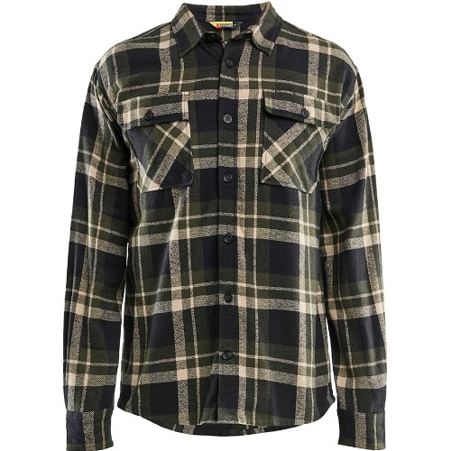 Skjorte flanell 3288 BLÅKLÆDER