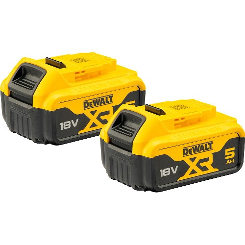 Batteripakke DEWALT 2x 18 V 5,0 Ah XR Li-Ion